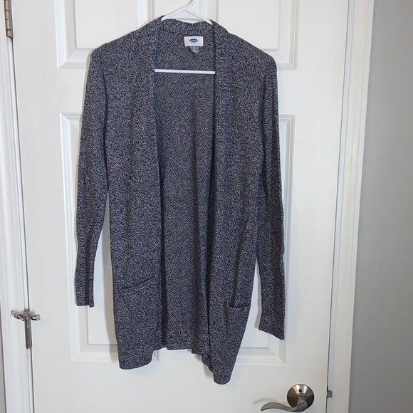 Old Navy Women's Heathered Gray Cardigan - Picture 1 of 2